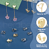 SUPERFINDINGS 16Pcs 8 Style Alloy Clip-on Earring Findings FIND-FH0008-05-6