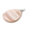 Natural White Shell Mother of Pearl Shell Big Pendants SSHEL-L008-40P-2