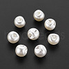 ABS Plastic Imitation Pearl Charms KK-N242-018-1