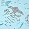 AHADERMAKER 1Pc Alloy Headwear Masquerade Masks AJEW-GA0008-17P-5