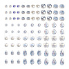15 Strands 15 Styles Transparent Electroplate Glass Beads Strands EGLA-TA0001-13-2