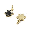 Brass Enamel Charms KK-Z114-13G-2