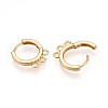 Brass Hoop Earring Finding KK-N261-62G-2