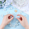 SOFPLATE 60Pcs UV Plating Transparent Acrylic Beads PACR-SP0001-01-3