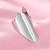 Non-Tarnish 304 Stainless Steel Open Cuff Ring RJEW-Q775-01P-3