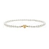 Alloy Plastic Pearl Round Beaded Stretch Bracelets WG94154-19-2