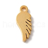 PVD Vacuum Plating 304 Stainless Steel Charms STAS-L081-032G-1