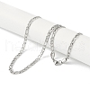 Non-Tarnish 201 Stainless Steel Figaro Chain Necklaces NJEW-I127-06C-P-2