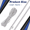 10 Yards Polyester Braided Lace Trims SRIB-WH0011-240B-2