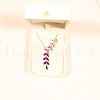 Wheat Alloy Gradient Color Cubic Zirconia Pendant Necklace & Stud Earring FS-WGBA5F1-01-2