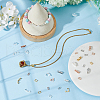 SUPERFINDINGS 32Pcs 8 Styles Brass Fold Over Clasps KK-FH0007-56-5