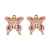 304 Stainless Steel Enamel Pendants STAS-L290-19B-G-1