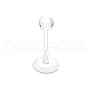 Acrylic 17 Gauge Ball Threadless Labrets WG334A1-02-1