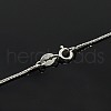 Rhodium Plated 925 Sterling Silver Necklaces STER-M034-40A-3