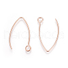 Ion Plating(IP) 304 Stainless Steel Earring Hooks X-STAS-L216-03A-RG-1