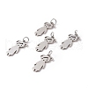 Non-Tarnish 201 Stainless Steel Pendants STAS-S105-LA415-1-3