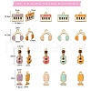 32Pcs 16 Styles Music Theme Alloy Enamel Pendants ENAM-CJ0002-64-2