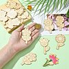 48Pcs 12 Styles Unfinished Blank Wooden Pendants Kit WOOD-CJC0011-15B-4