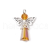 3Pcs Glass Pendants PALLOY-JF03664-03-3