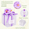 Clear PVC Candy Gift Packaging Boxes with Ribbon & Artificial Flower CON-TAC0001-20E-5