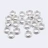 925 Sterling Silver Split Jump Rings STER-F036-01S-0.6x6mm-1