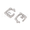 Brass Pendants with Clear Glass KK-N254-51P-2