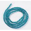 Glass Beads Strands EGLA-E057-02B-10-3