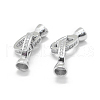 Anti-Tarnish Rhodium Plated 925 Sterling Silver Key Clasps STER-L055-065P-1