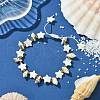 Freshwater Shell Braided Bead Bracelets for Women BJEW-JB11516-1