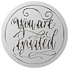 Round Silver Foil Embossed Picture Stickers DIY-WH0503-018-1