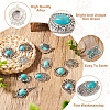 16Pcs 8 Styles Tibetan Style Alloy Chandelier Components FIND-TA0001-91-5