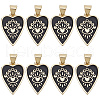 SUNNYCLUE 8Pcs Brass Enamel Pendants ZIRC-SC0001-24-1