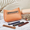 WADORN 5Pcs 5 Colors PU Leather Zipper Sewing Accessories FIND-WR0006-84-5