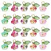 50Pcs 5 Colors Glass Charms FIND-CJ0001-15-9