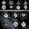 SUNNYCLUE DIY 16Pcs 8 Style Rack Plating 304 Stainless Steel Pendants STAS-SC0004-81-2