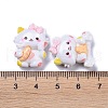 Opaque Cute Cat with Food Resin Decoden Cabochons RESI-B024-09-3