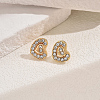 Elegant Brass Stud Earrings ZT2214-3-2