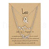 3Pcs 3 Styles Alloy Crystal Rhinestone Constellation Pendant Necklaces Sets WGEBB06-10-1