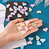 50Pcs 5 Colors Rainbow Iridescent Plating Acrylic Beads RESI-TA0002-19-6