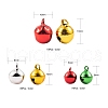 Christmas Theme PVD Vacuum Plating Brass Bell Charms KKB-LS0001-01-3