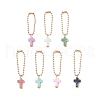 Cross Acrylic Pendant Decorations HJEW-JM03398-01-2