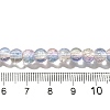 Crackle Glass Beads Strands X-CCG-C002-6mm-09-4
