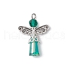 3Pcs Glass Pendants PALLOY-JF03664-01-3