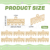BENECREAT 12Pcs Brass Chandelier Components Links KK-BC0013-38B-2