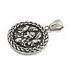 316 Surgical Stainless Steel Pendants STAS-E212-75AS-2