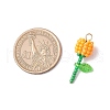 Grade A Round Glass Seed Beads Acrylic Flower Charms PALLOY-MZ00690-2