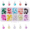 Baking Painted Crackle Glass Pendant CCG-PH0002-07-1