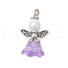 Glass Pearl Pendants PALLOY-JF03655-02-3