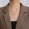 Stainless Steel Pendant Necklace TR0656-2-4