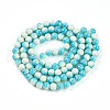 Transparent Baking Painted Glass Beads Strands DGLA-N009-8mm-05-3